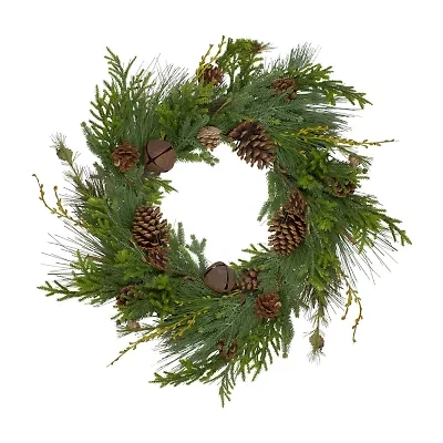 Northlight 30in Pinecone Unlit Wreath