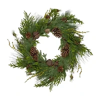 Northlight 30in Pinecone Unlit Wreath