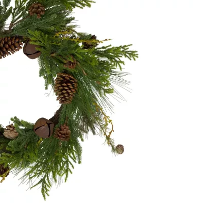 Northlight 30in Pinecone Unlit Wreath