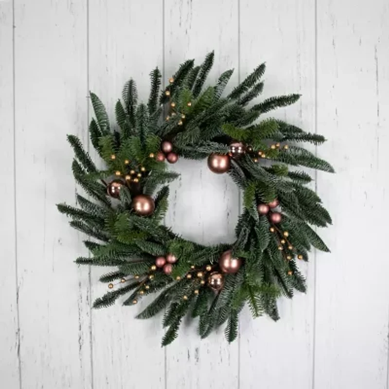 Northlight 28in Ornament Ball Unlit Wreath