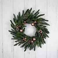 Northlight 28in Ornament Ball Unlit Wreath