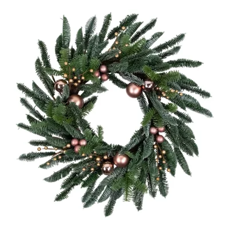 Northlight 28in Ornament Ball Unlit Wreath