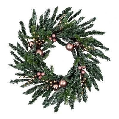 Northlight 28in Ornament Ball Unlit Wreath