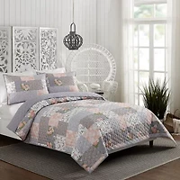 Modern Heirloom La Flor Reversible Quilt Set