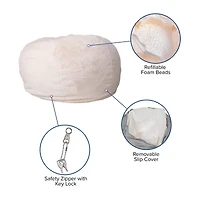 Duncan Furry Bean Bag Chair