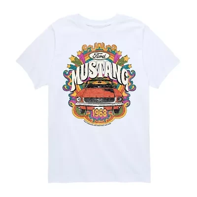 Big Kid Girls Crew Neck Short Sleeve Classic Fit Graphic T-Shirt