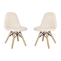 Zula Padded Sherpa Side Chair for Kids