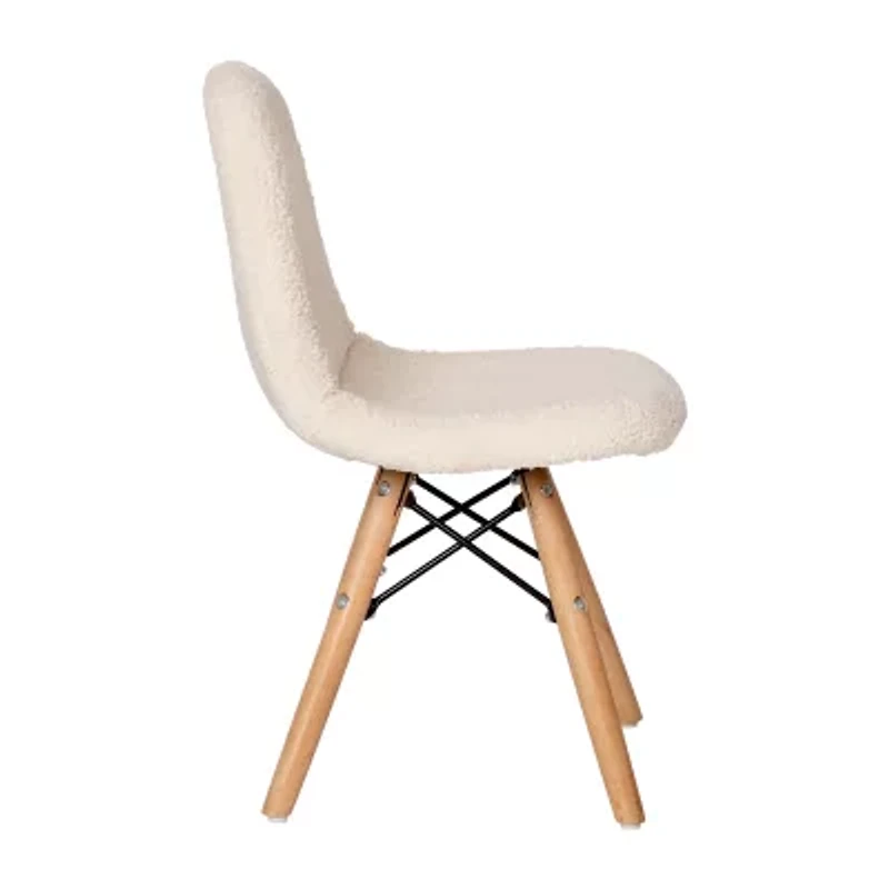 Zula Padded Sherpa Side Chair for Kids