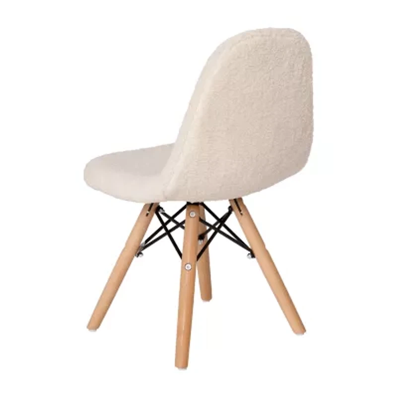 Zula Padded Sherpa Side Chair for Kids