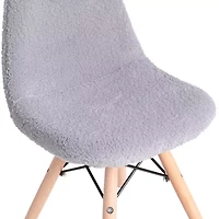 Zula Padded Sherpa Side Chair for Kids