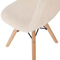 Zula Padded Sherpa Side Chair for Kids