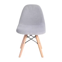 Zula Padded Sherpa Side Chair for Kids