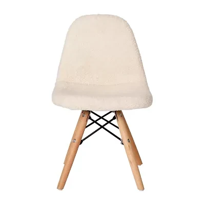 Zula Padded Sherpa Side Chair for Kids