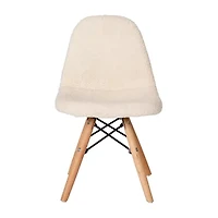 Zula Padded Sherpa Side Chair for Kids