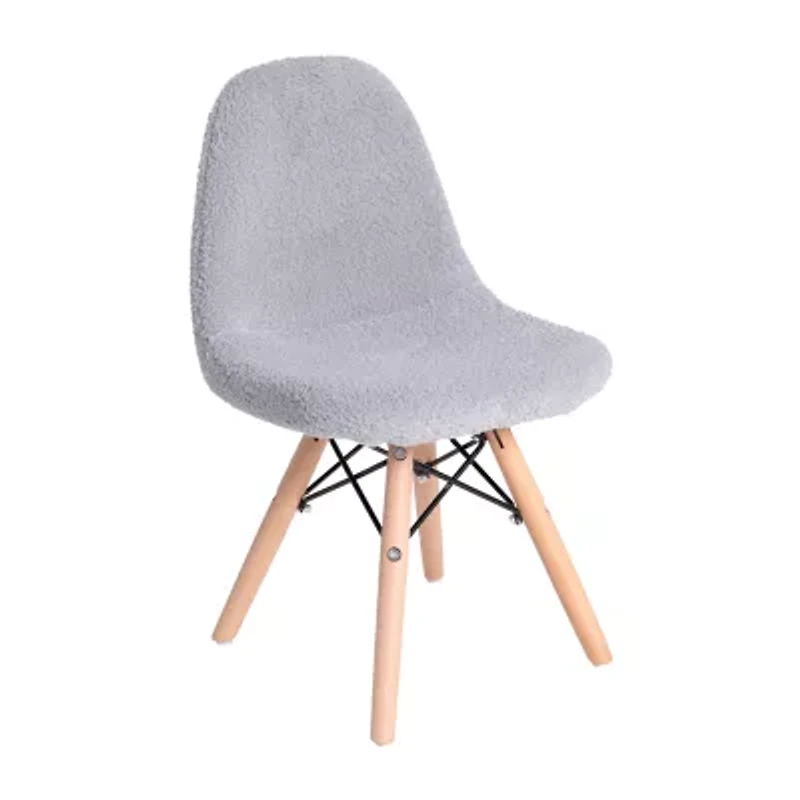Zula Padded Sherpa Side Chair for Kids