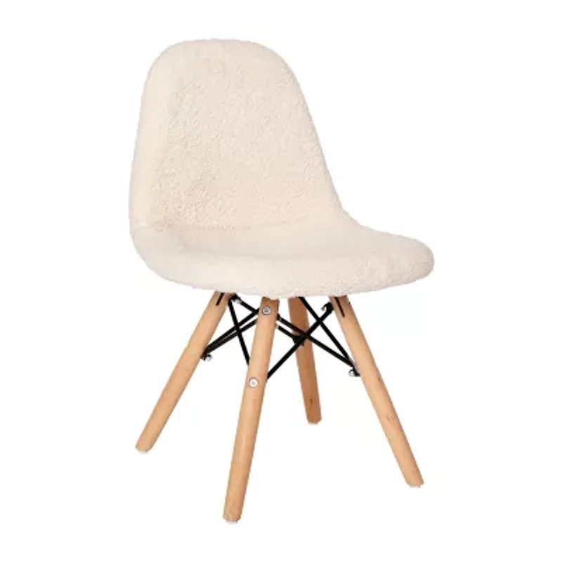 Zula Padded Sherpa Side Chair for Kids