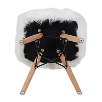 Zula Shaggy Dog Accent Chairs for Kids - Set of 4