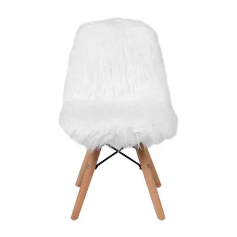 Zula Shaggy Dog Accent Chairs for Kids - Set of 4