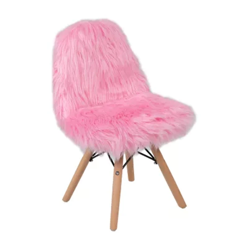 Zula Shaggy Dog Accent Chair for Kids