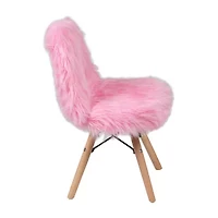Zula Shaggy Dog Accent Chair for Kids