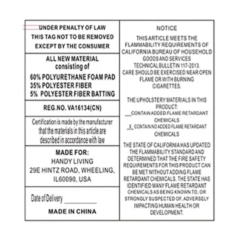 ProLounger Bontrager Modern Track-Arm Power Recline and Lift Chair in Chenille