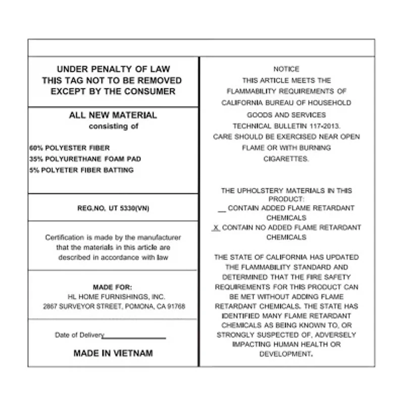 ProLounger Barbera Wall Hugger Biscuit Tufted Recliner Stain-Resistant Microfiber