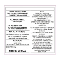 ProLounger Anna Traditional Roll-Arm Push Back Recliner Linen with Nailheads