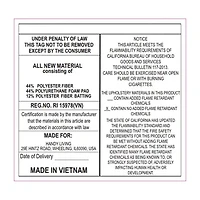 ProLounger Anna Traditional Roll-Arm Push Back Recliner Linen with Nailheads