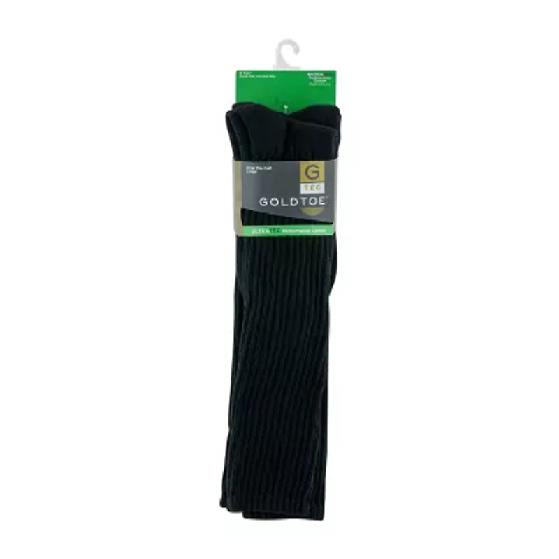 Gold Toe Ultra Tec Mens Breathable Multi-Pack 3 Pair Over the Calf Socks