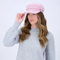 JS Jessica Simpson Houndstooth Cabby Womens Cadet Hat