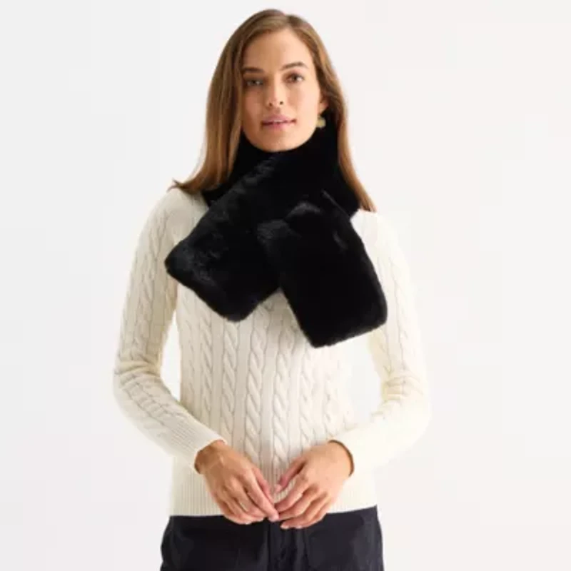 Mixit Faux Fur Muffler Wrap Scarf