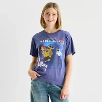 Pixar Wall-E Boyfriend Tee Womens Crew Neck Short Sleeve Loose Fit Juniors Graphic T-Shirt