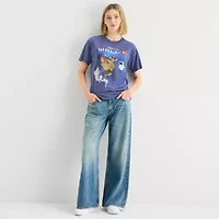 Pixar Wall-E Boyfriend Tee Womens Crew Neck Short Sleeve Loose Fit Juniors Graphic T-Shirt