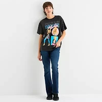 Hannah Montana Boyfriend Tee Womens Crew Neck Short Sleeve Loose Fit Juniors Graphic T-Shirt