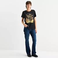 Mojave Desert Boyfriend Tee Womens Crew Neck Short Sleeve Regular Fit Juniors Graphic T-Shirt