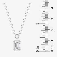 Grown Gorgeous (F, Vs2) Womens 1 3/4 CT. T.W. Lab-Grown Diamond 14K Gold 18 Inch Emerald-cut Pendant Necklace