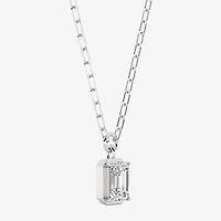 Grown Gorgeous (F, Vs2) Womens 1 3/4 CT. T.W. Lab-Grown Diamond 14K Gold 18 Inch Emerald-cut Pendant Necklace