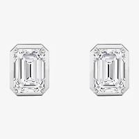 Grown Gorgeous (F,Vs2) 2 1/4 CT. T.W. Lab-Grown Diamond 14K Gold 8.8mm Emerald-cut Stud Earrings