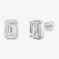 Grown Gorgeous (F,Vs2) 2 1/4 CT. T.W. Lab-Grown Diamond 14K Gold 8.8mm Emerald-cut Stud Earrings