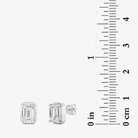 Grown Gorgeous (F,Vs2) 2 1/4 CT. T.W. Lab-Grown Diamond 14K Gold 8.8mm Emerald-cut Stud Earrings