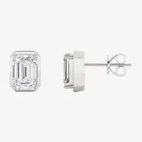Grown Gorgeous (F,Vs2) 2 1/4 CT. T.W. Lab-Grown Diamond 14K Gold 8.8mm Emerald-cut Stud Earrings