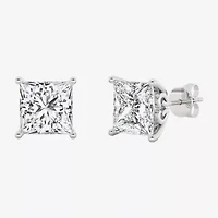 Grown Gorgeous (Vs2,F) 4 1/2 CT. T.W. Lab-Grown Diamond 14K Gold or Platinum 8.2mm Princess Stud Earrings