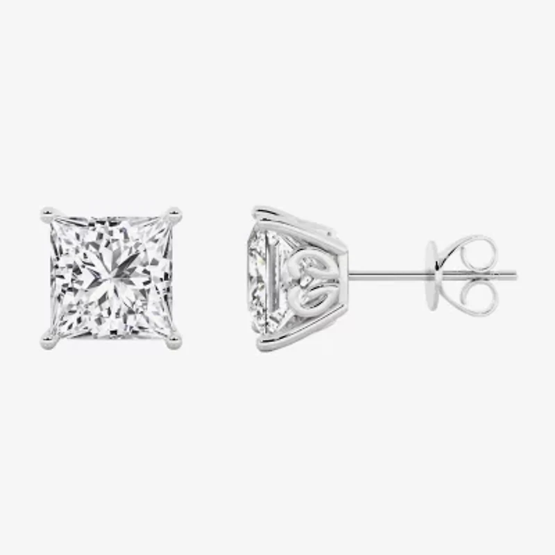 Grown Gorgeous (Vs2,F) 4 1/2 CT. T.W. Lab-Grown Diamond 14K Gold or Platinum 8.2mm Princess Stud Earrings