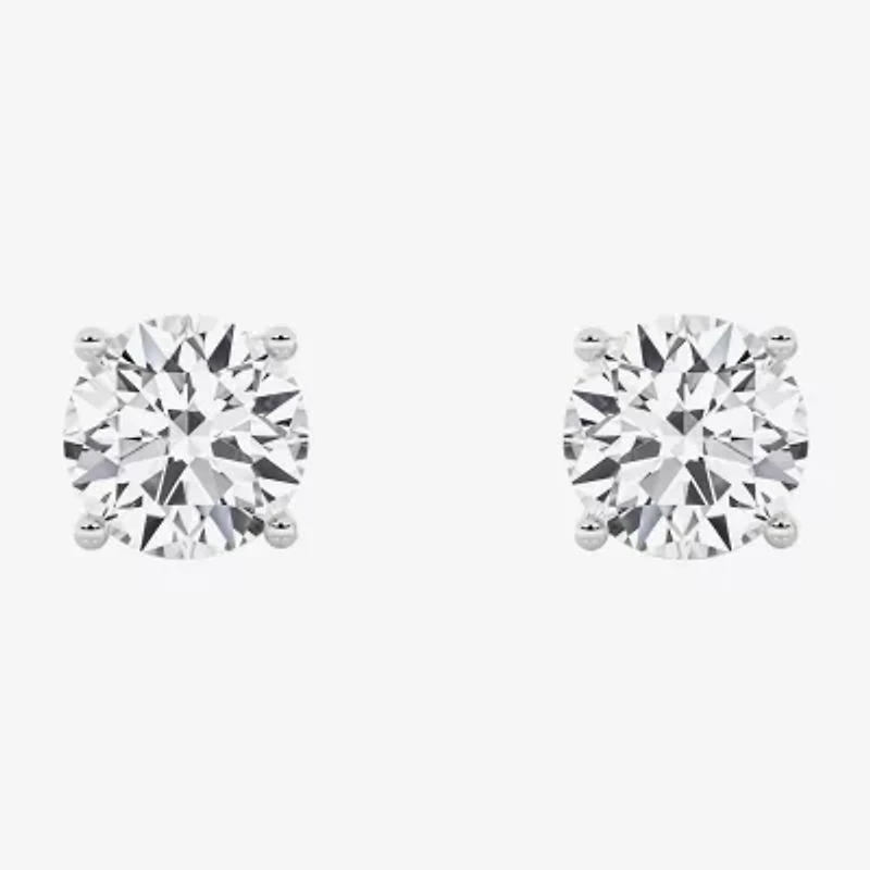 Grown Gorgeous (Vs2/F) 2 1/4 CT. T.W. Lab-Grown Diamond 14K Gold or Platinum 6.8mm Round Stud Earrings