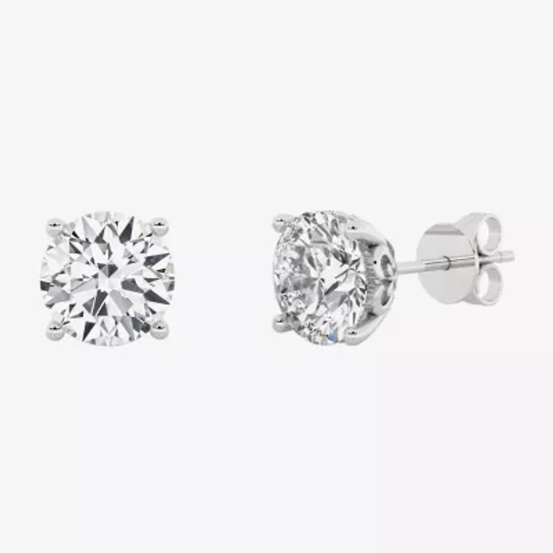 Grown Gorgeous (Vs2/F) 2 1/4 CT. T.W. Lab-Grown Diamond 14K Gold or Platinum 6.8mm Round Stud Earrings