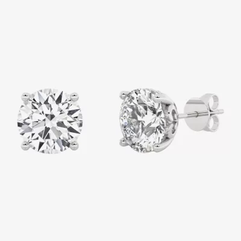 Grown Gorgeous (F, Vs2) 3 3/8 Ct. T.W. Lab-Grown Diamond 14K White Gold or Platinum 7.8mm Round Stud Earrings