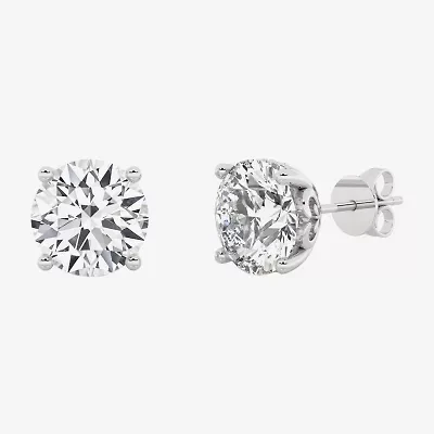 Grown Gorgeous (F, Vs2) 3 3/8 Ct. T.W. Lab-Grown Diamond 14K White Gold or Platinum 7.8mm Round Stud Earrings