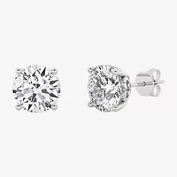 Grown Gorgeous (F, Vs2) 3 3/8 Ct. T.W. Lab-Grown Diamond 14K White Gold or Platinum 7.8mm Round Stud Earrings