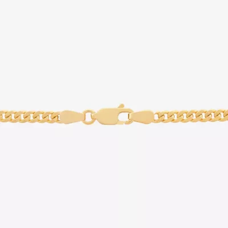 Made in Italy Unisex Adult 14K Gold 22 Inch Cuban Chain Necklace