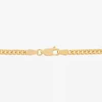 Made in Italy Unisex Adult 14K Gold 22 Inch Cuban Chain Necklace